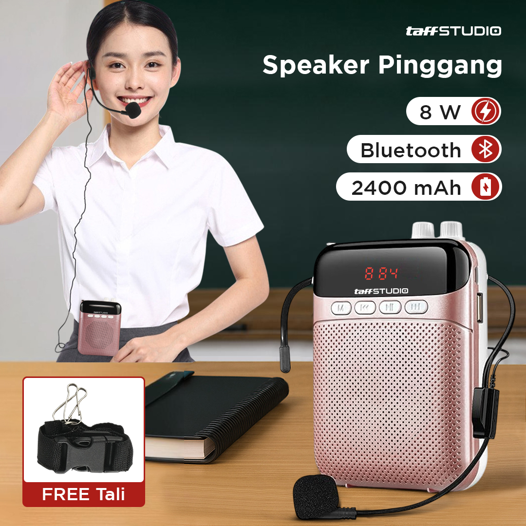 Gambar produk TaffSTUDIO Speaker Pinggang Bluetooth Voice Amplifier Wired 8W - S26