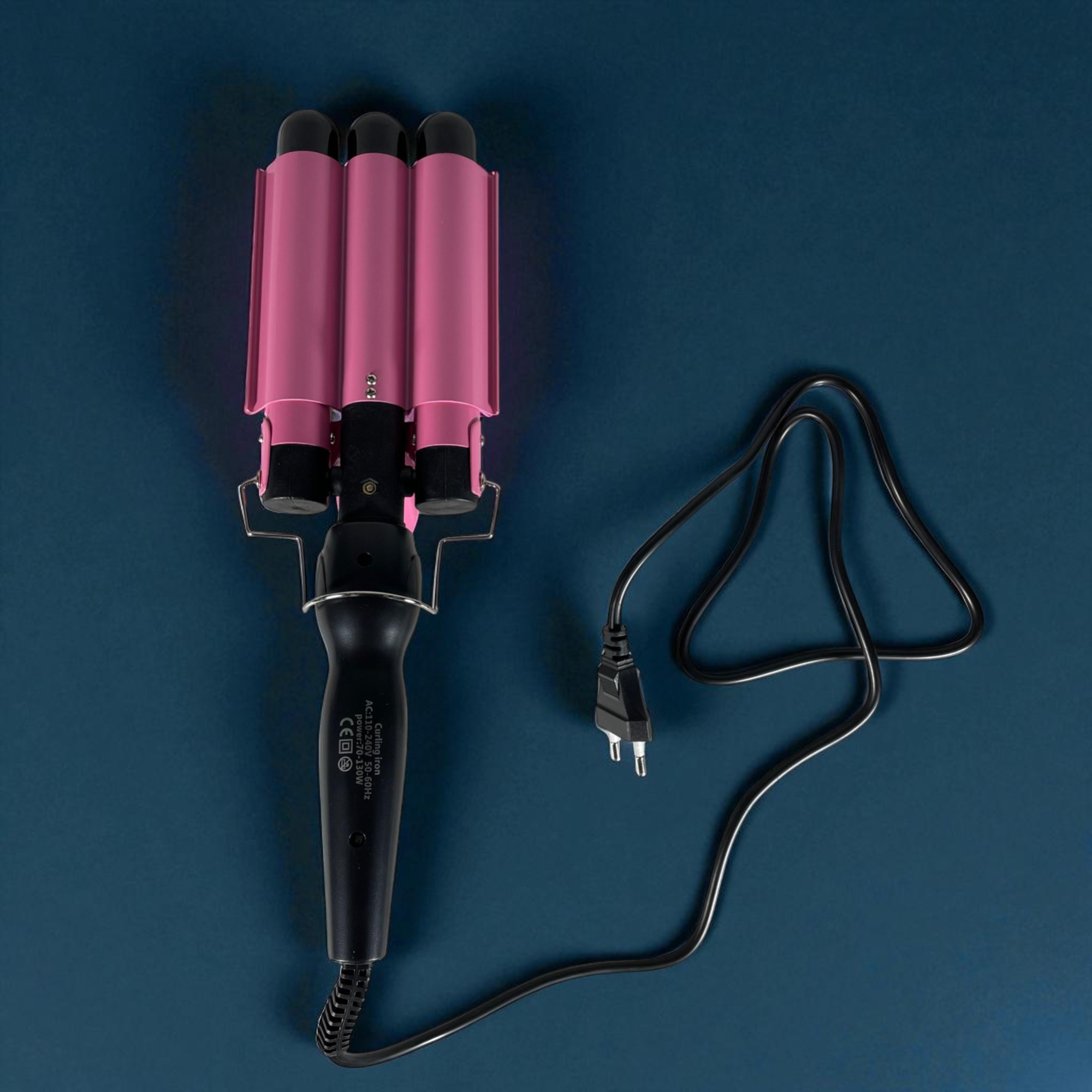 Gambar produk CHIGNON Catokan Rambut 3 Barrel Hair Curling Wavy Iron 25mm 70W - M-11