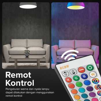 Gambar produk TaffLED Lampu Bohlam RGBW E27 5W dengan Remote Control - A60
