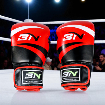 Gambar produk BN Fight Sarung Tangan Tinju Boxing Muay Thai Leather Glove Breathable 10oz - BNST-1601