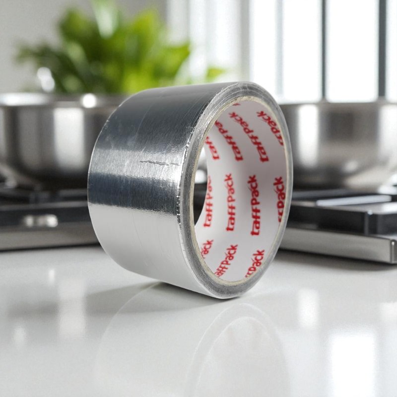 Gambar produk TaffPACK Lakban Aluminium Foil Tape Tahan Panas Anti Bocor 10M 50mm - YX10