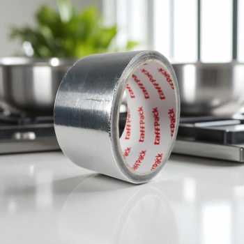Gambar produk TaffPACK Lakban Aluminium Foil Tape Tahan Panas Anti Bocor 10M 50mm - YX10