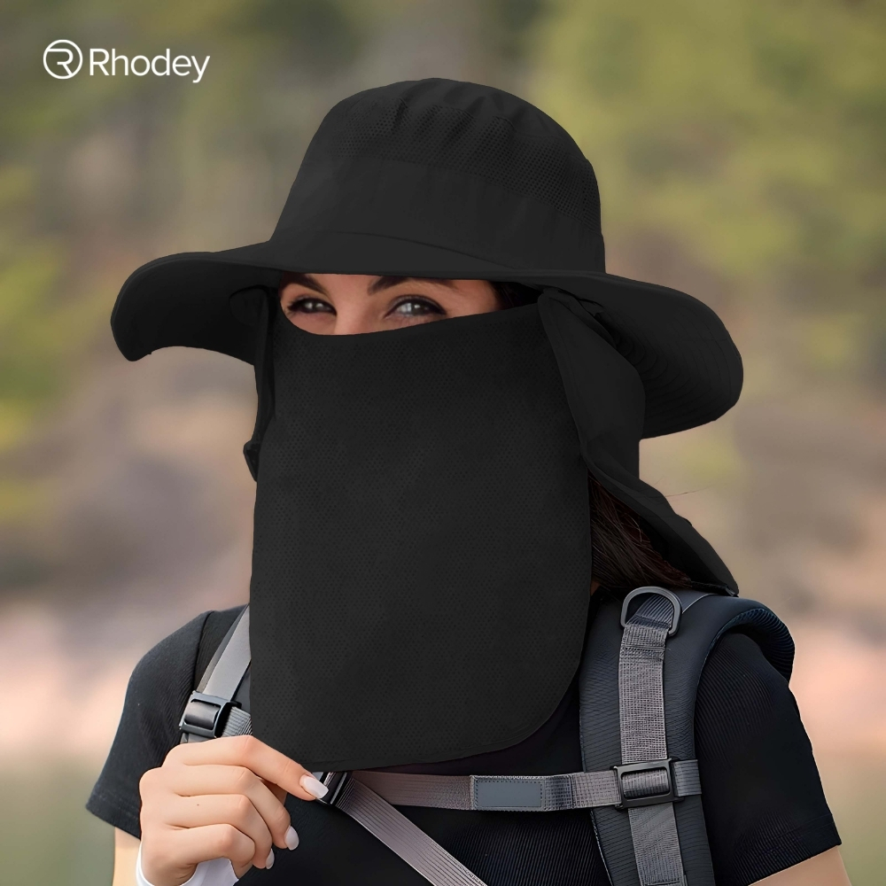 Gambar produk Rhodey Topi Rimba Outdoor Anti UV Waterproof Boonie Hat Polyester - GL001