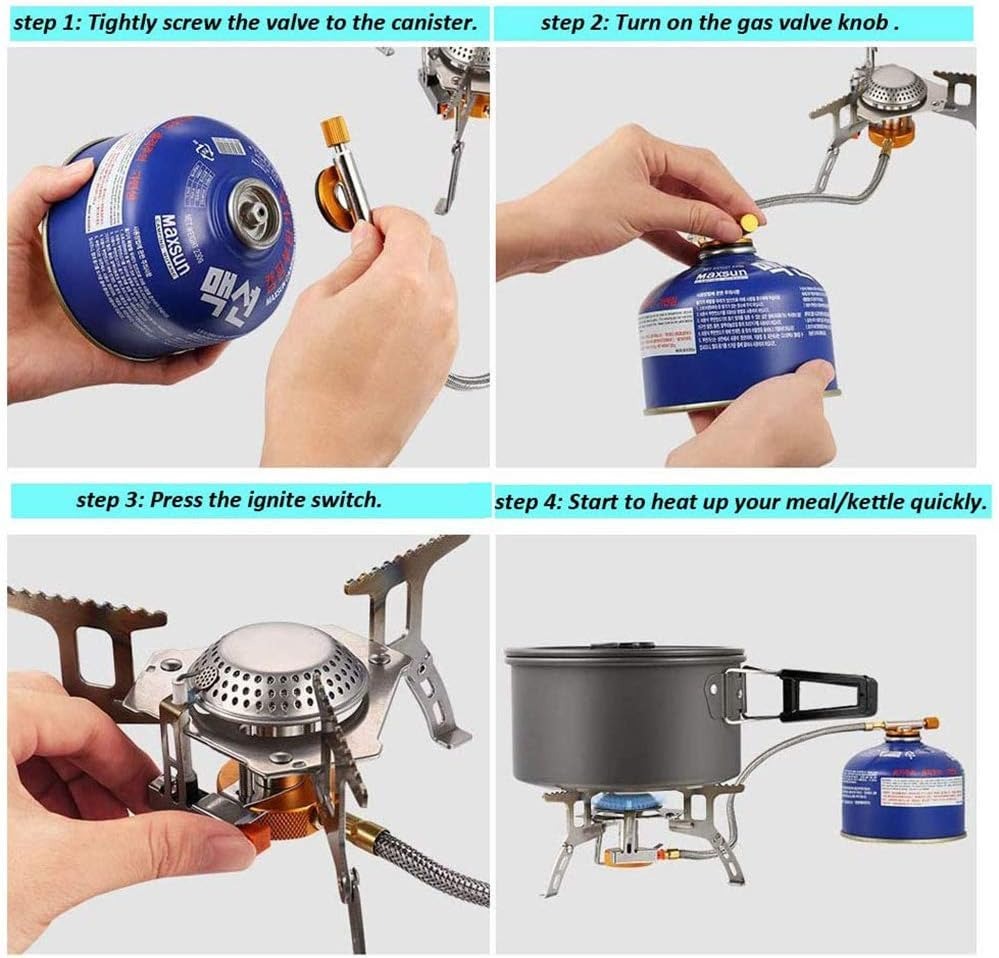 Gambar produk Kompor Gas Portable Lipat Outdoor Ultralight Camping Stove - AT6303