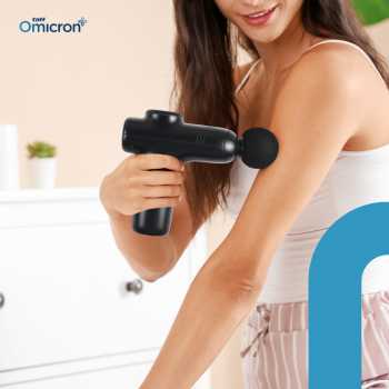 Gambar produk TaffOmicron Alat Pijat Elektrik Pundak Punggung Massage Gun 4 Head - JM05S
