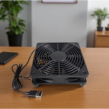 Gambar produk SXDOOL Router Fan Cooler Cooling Case DIY USB 120mm - SX120