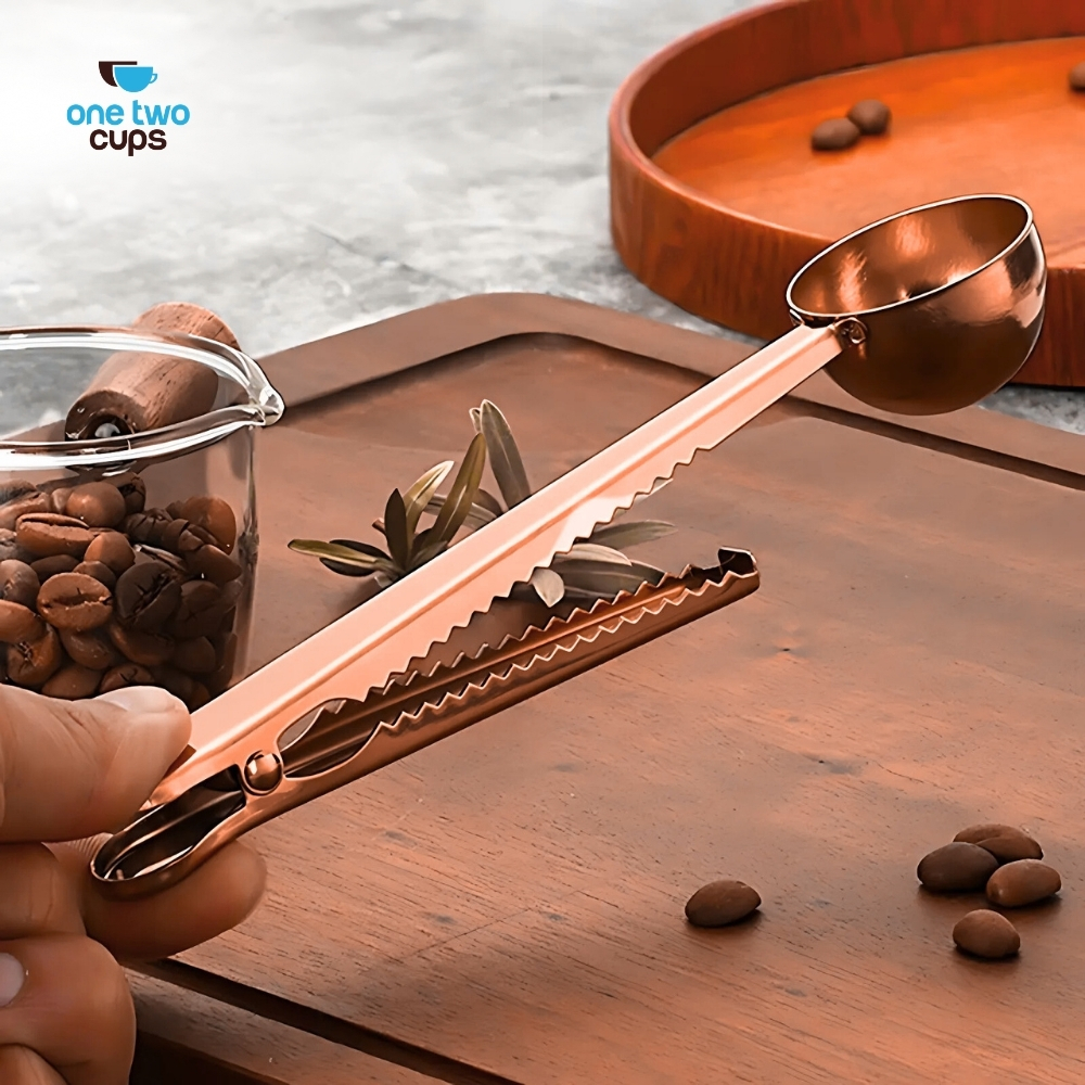 Gambar produk One Two Cups Sendok Takar Kopi Teh Measuring Spoon with Clip - G166
