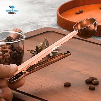 Gambar produk One Two Cups Sendok Takar Kopi Teh Measuring Spoon with Clip - G166