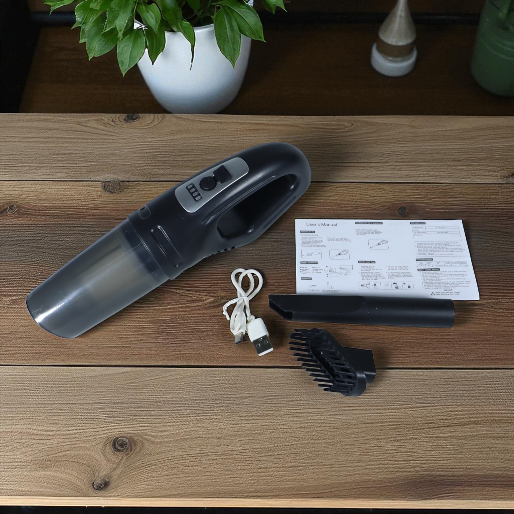 Gambar produk PHONEPACE Vacuum Cleaner Penyedot Debu Portable 3000Pa 1200mAh 30W - DC-6222