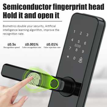 Gambar produk JCSMARTS Smart Door Lock Fingerprint Password Card Tuya App WiFi - K22