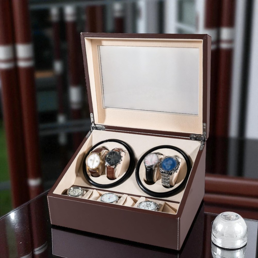 Gambar produk EB Kotak Display Jam Tangan Automatic Winding Watch Box 4 Slot - EB220