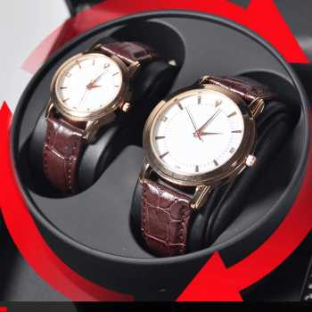 Gambar produk ZOEJOE Watch Winder Pemutar Jam Tangan Otomatis 3 Mode 2 Slot - W136T