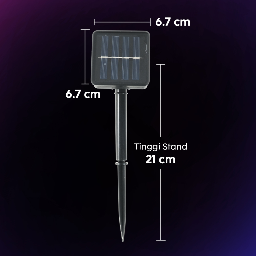 Gambar produk ANBLUB Lampu Hias String Lights Solar Power Waterproof 50 LED 3W 7M - HS-33