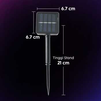 Gambar produk ANBLUB Lampu Hias String Lights Solar Power Waterproof 50 LED 3W 7M - HS-33