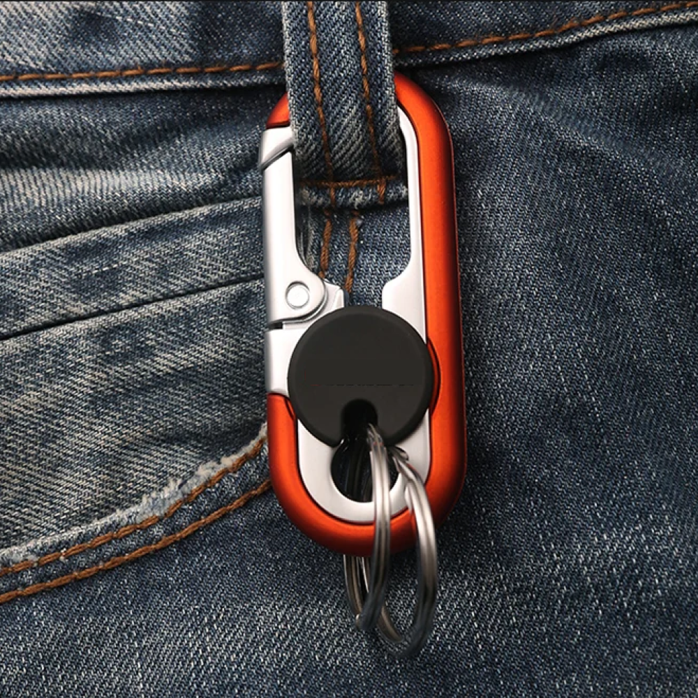 Gambar produk Taffware Gantungan Kunci Carabiner Keychain Clip Stainless Steel - A3746