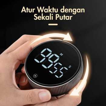 Gambar produk WEMGO Timer Masak Dapur Digital Rotary Kitchen Countdown - H-217