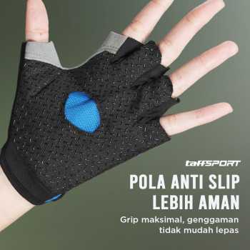 Gambar produk TaffSPORT Sarung Tangan Half Finger Sepeda Gym M - TSTS