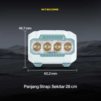 Gambar produk NITECORE Senter Kepala Headlamp LED MCT UHE 3in1 Color IP68 600 Lumens - HA23 UHE