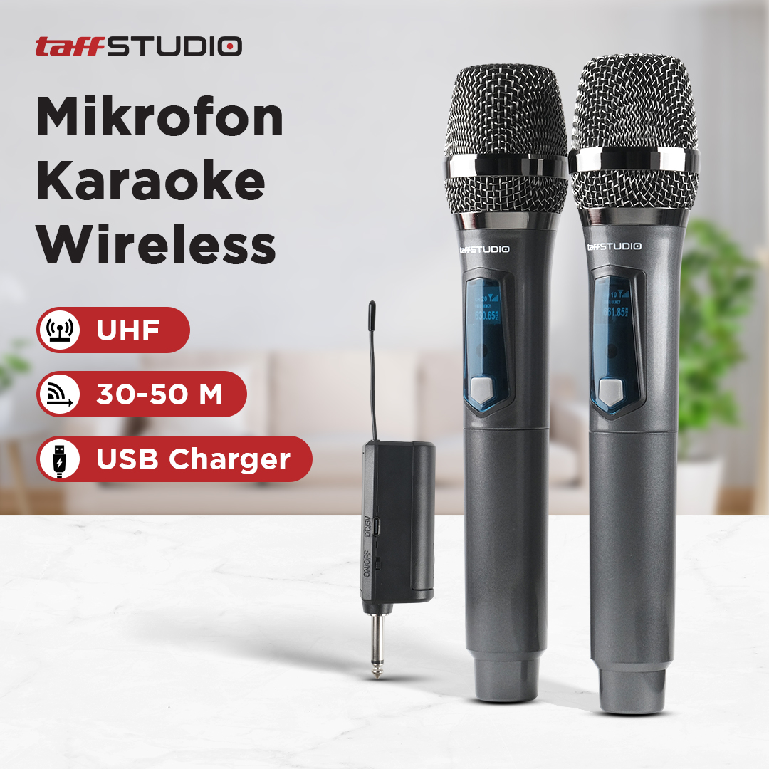 Gambar produk TaffSTUDIO Mikrofon Karaoke Wireless Portable KTV 2.4GHz - X220U