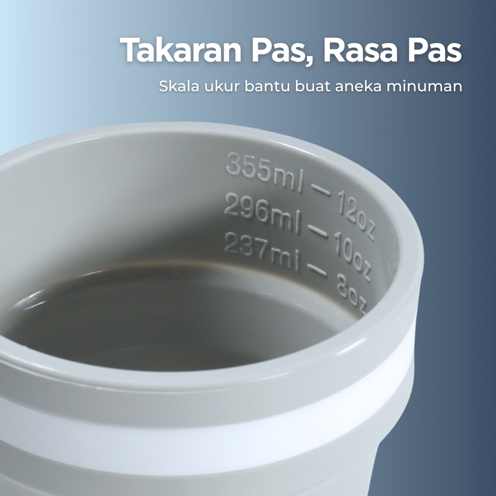 Gambar produk ACEBON Gelas Lipat Silikon Foldable Cup Heat Resistant 350ml - M6