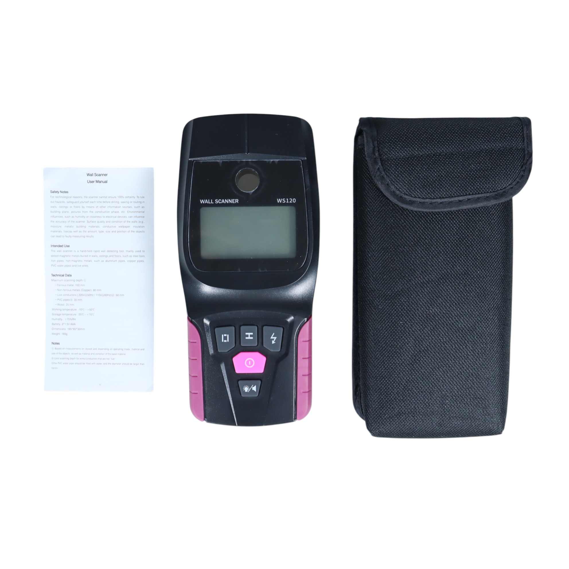 Gambar produk NicetyMeter Detektor Logam Wall Scanner Water Electricity Installation - WS120