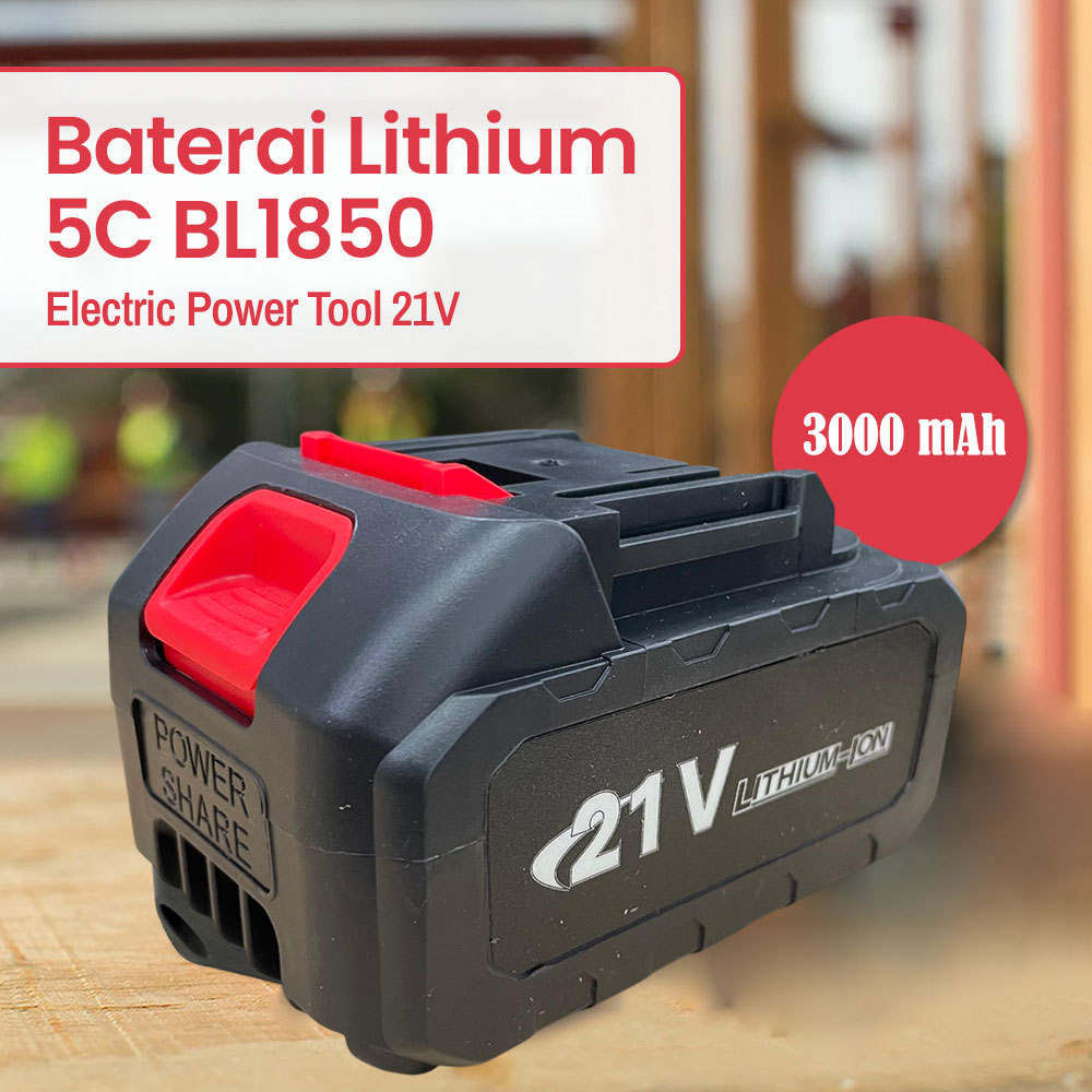 Gambar produk Baterai Lithium 5C BL1850 Electric Power Tool 21V 3000mAh - 88Vf