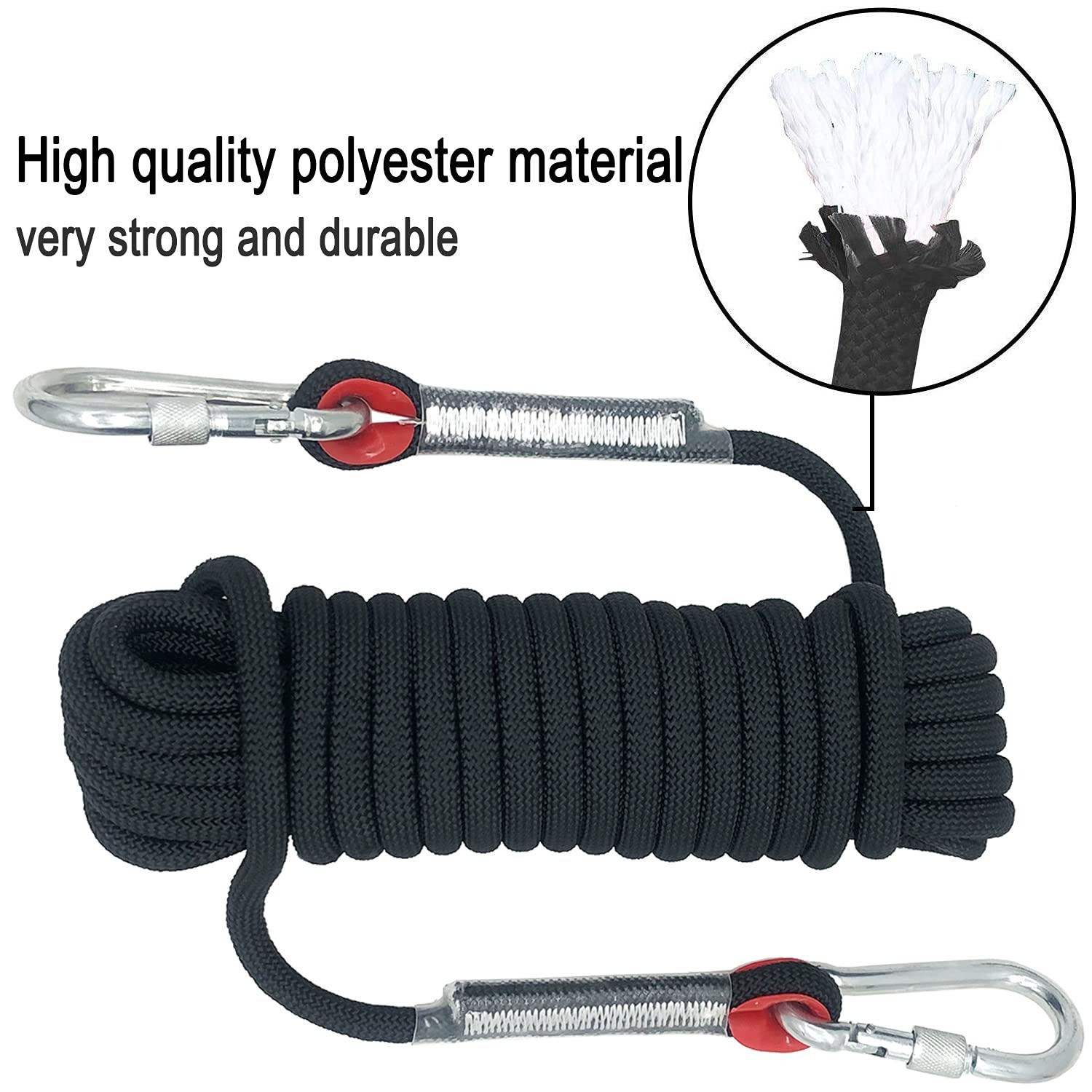 Gambar produk HIWALKE Tali Panjat Tebing Climbing Rope Outdoor Darurat 12mm 20M - HW13
