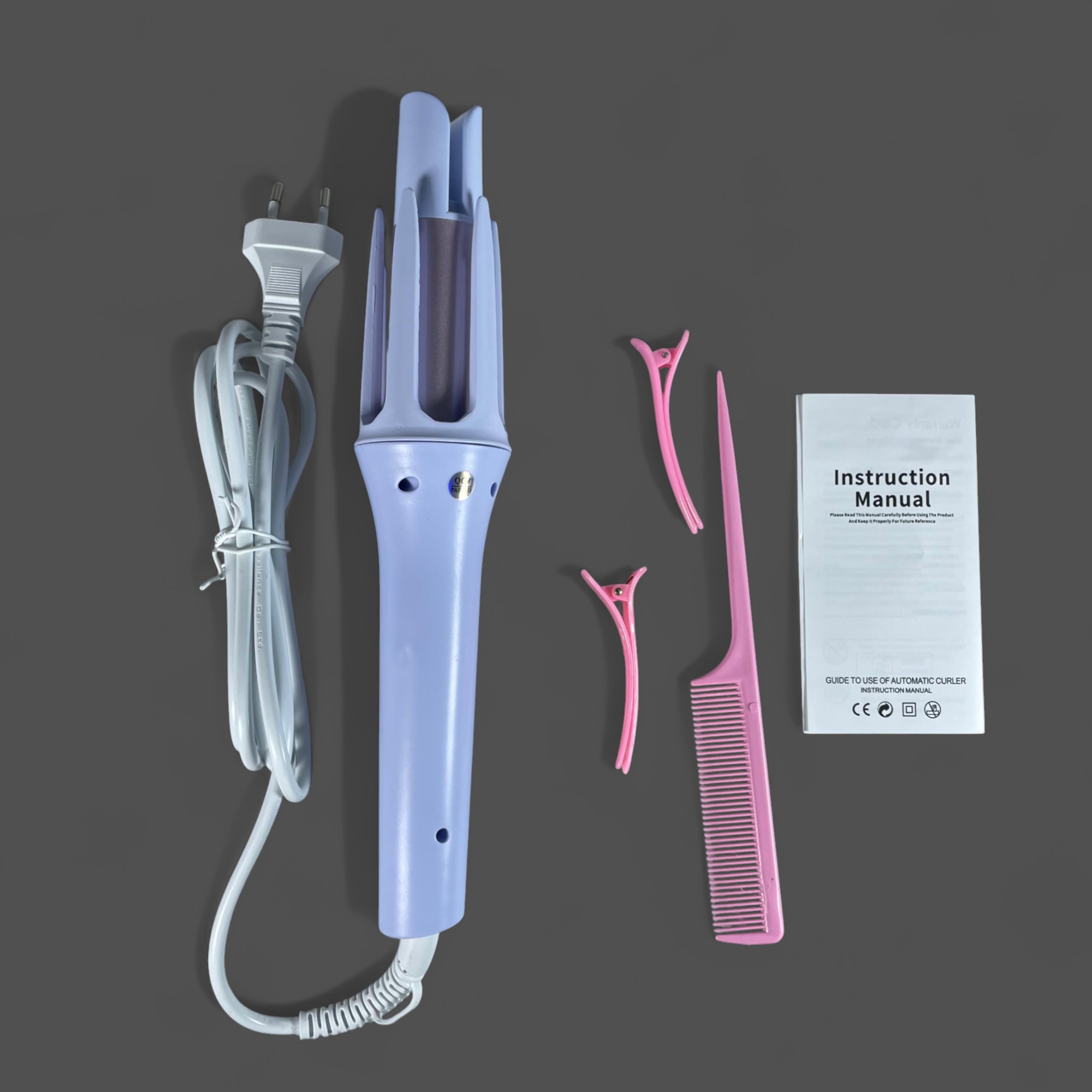 Gambar produk PROTIN Alat Pengeriting Rambut Rotating Hair Curling Iron 32mm 42W - RD-2218