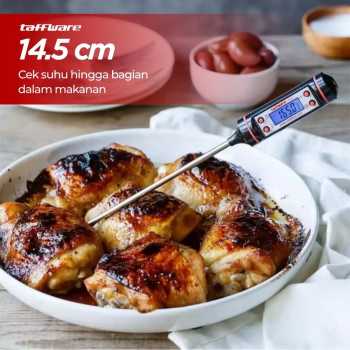 Gambar produk Taffware Termometer Pengukur Suhu Makanan Digital Daging Kopi Susu - TP101