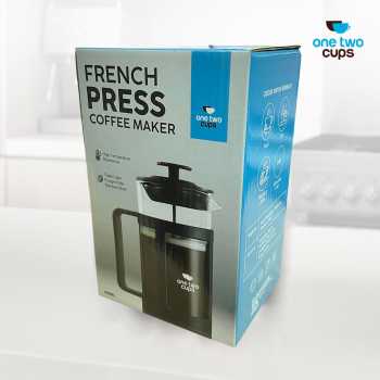Gambar produk One Two Cups French Press Plunger Coffee Maker Pot 600ml - FN35