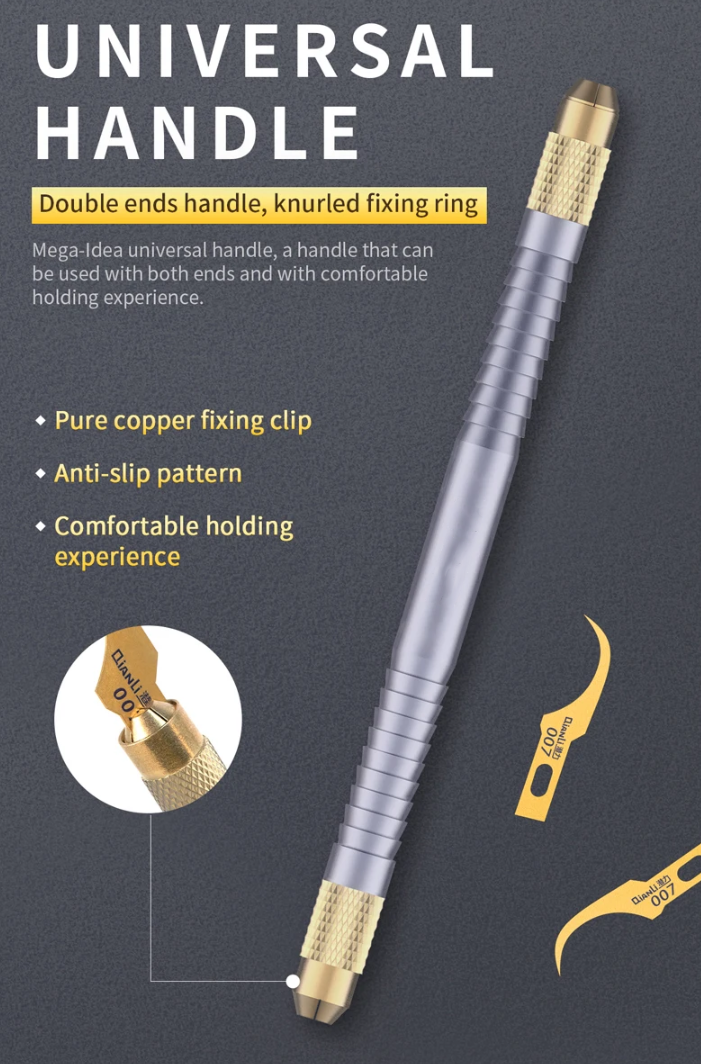 Gambar produk UGAIN Handle Pisau Ukir Cutter Crafting Hobby Pen Double Head Clamp - UG-316