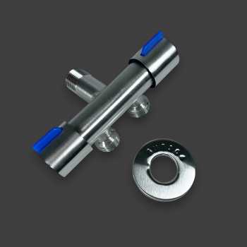 Gambar produk WASHON Keran Air Faucet 2in1 Water Mop Pool Handheld Stainless Steel - A1