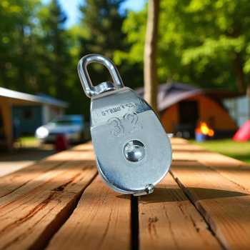 ASOL Katrol Kerekan Mini Swivel Pulley Stainless Steel Double Wheel