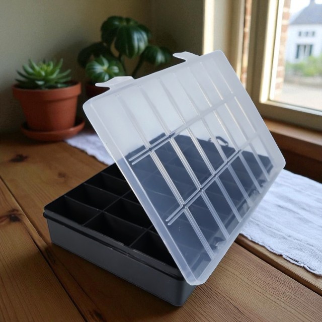 Gambar produk Idzes Kotak Penyimpanan Perhiasan Grid Box Storage Organizer 24 Slot - INU113