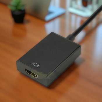 Gambar produk Kabel Adapter Converter VGA Male ke HDMI 1080p dengan Audio