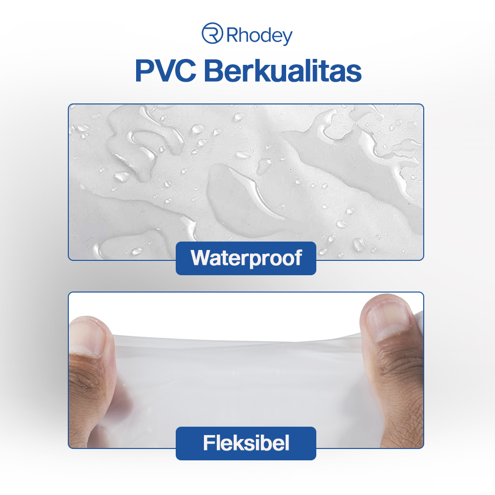 Gambar produk Rhodey Jas Hujan Sepatu Anti Air Shoes Cover PVC Zipper with Reflector L - H-212