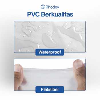 Gambar produk Rhodey Jas Hujan Sepatu Anti Air Shoes Cover PVC Zipper with Reflector L - H-212