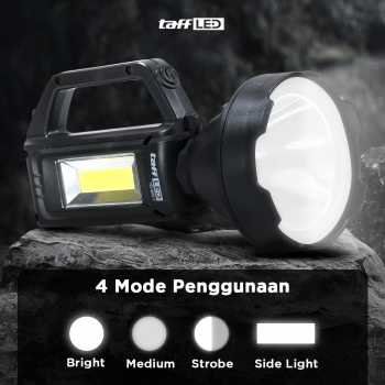 Gambar produk TaffLED Senter Portable Rechargeable LED dan COB 1200mAh - YD-899-7
