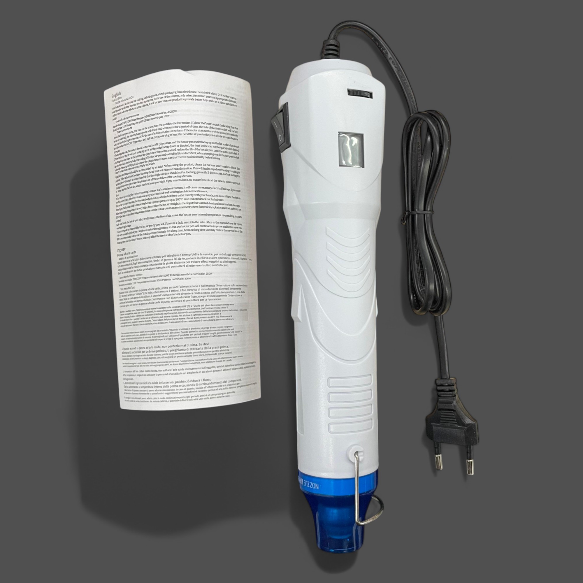 Gambar produk Hiken Digital Heat Gun Hot Blower with LCD Control 220V 250W - HHLC25