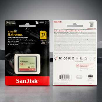 Gambar produk SanDisk Extreme Compact Flash Card VGP-20 120MB/s 32GB - SDCFXSB