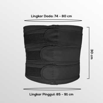 Gambar produk Noocuxuekon Korset Pembentuk Badan Pria Abdominal Waist Belt 3 Strip L - JL16