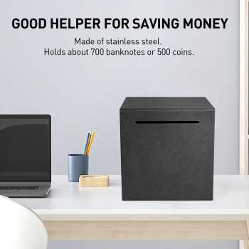Gambar produk Groovy Celengan Stainless Steel Piggy Bank Coin Money Saving Box 12cm - QH-026