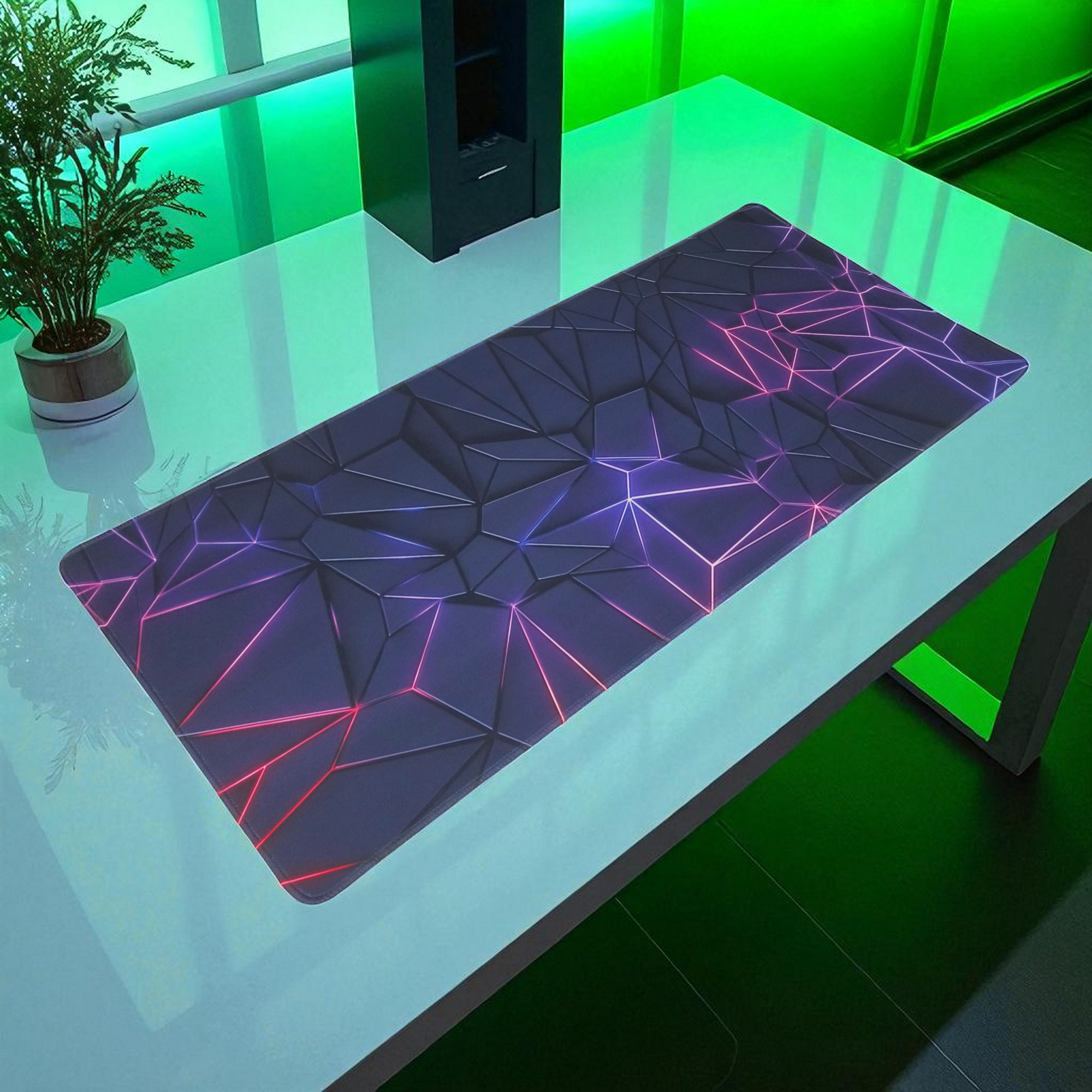 Gambar produk Laumango Gaming Mouse Pad Desk Mat Anti Slip Colorful Polygonal 800x300x2mm - LM-980