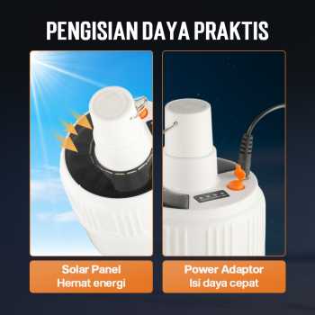 Gambar produk OOBEST Lampu LED Camping Tenda Solar Waterproof Cool White with Remote - ZJ-V51