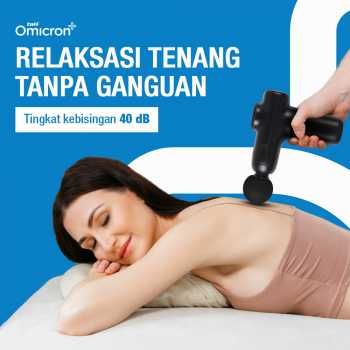 Gambar produk TaffOmicron Alat Pijat Elektrik Pundak Punggung Massage Gun 4 Head - JM05S