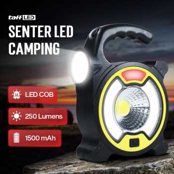 TaffLED Senter LED Lantera Camping COB Solar Panel Lights - TJ-329A