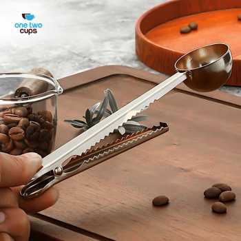 Gambar produk One Two Cups Sendok Takar Kopi Teh Measuring Spoon with Clip - G166