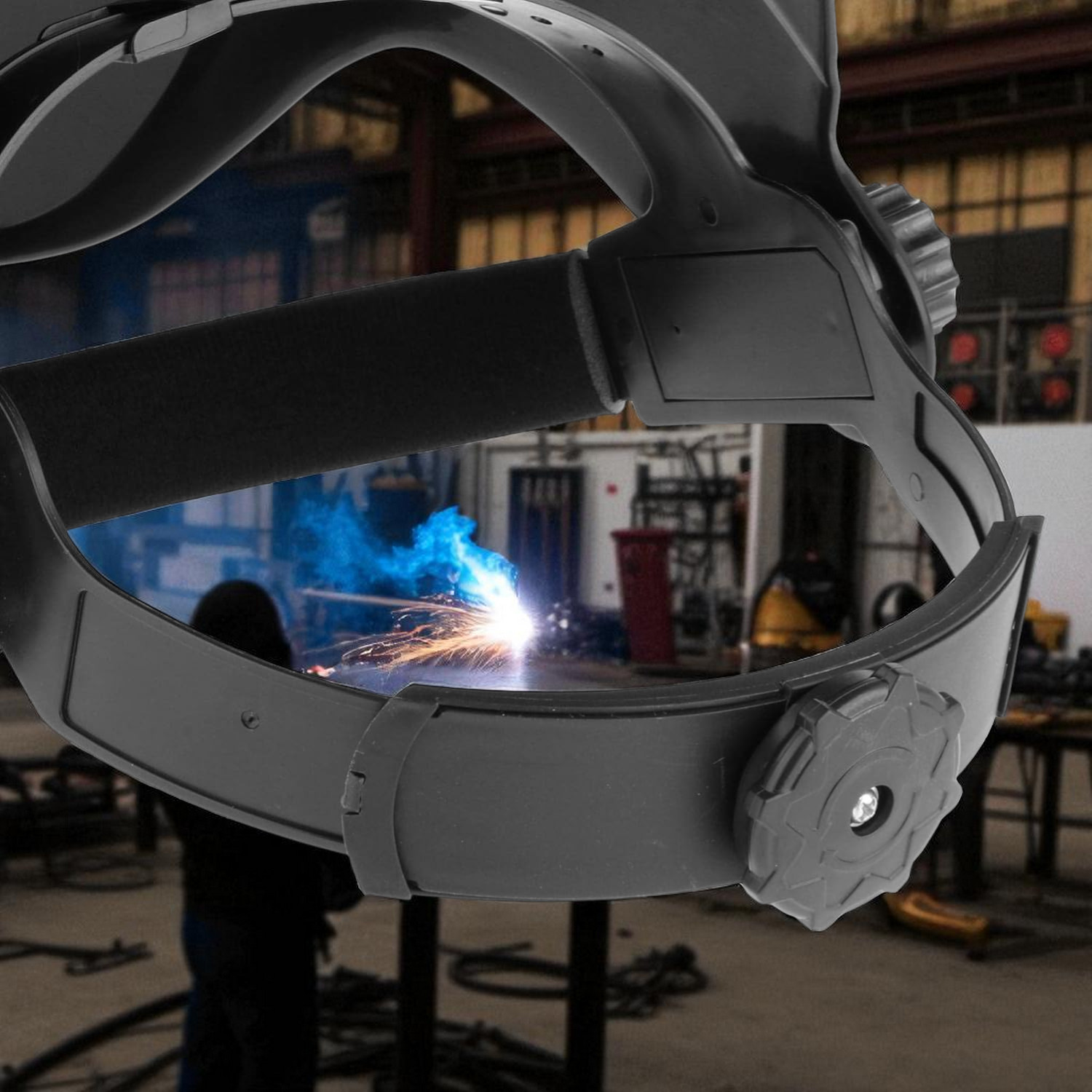 Gambar produk MERISHOP Helm Las Automatic Dimming Protective Welding - 110