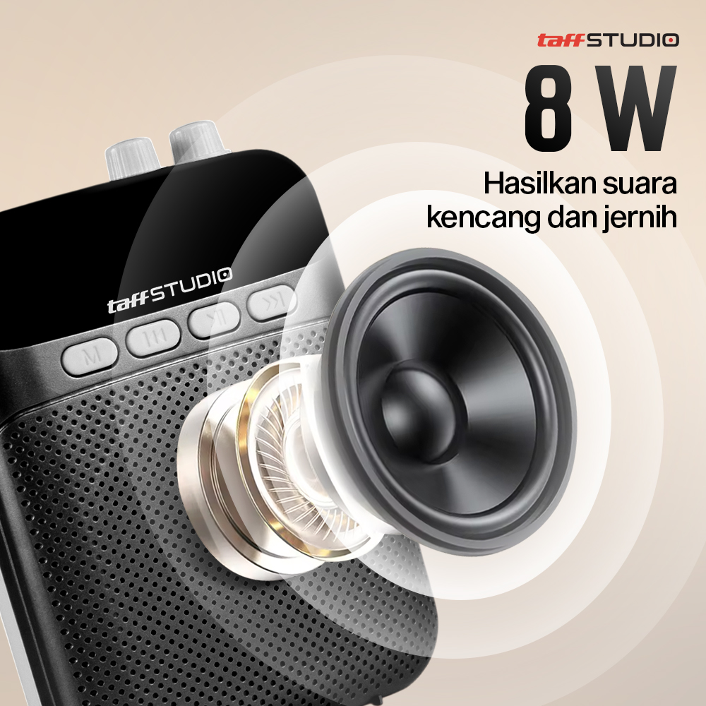 Gambar produk TaffSTUDIO Speaker Pinggang Bluetooth Voice Amplifier Wireless 8W - S26