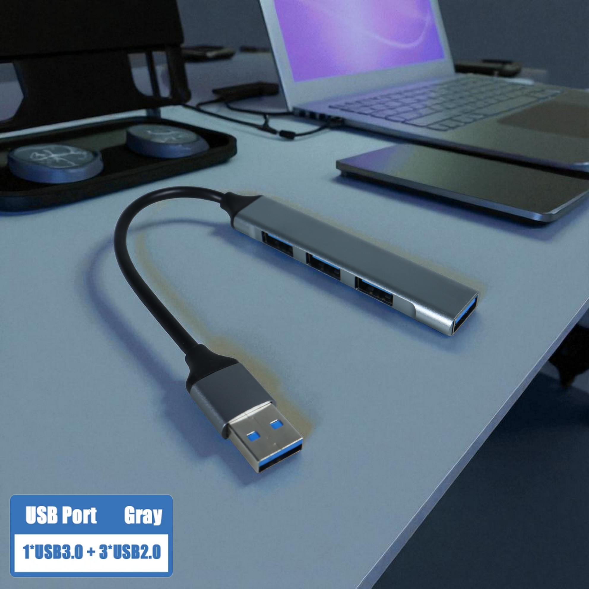 Gambar produk IPUMYNO USB HUB Adapter High Speed 3.0 1 Port dan 2.0 3 Port - A809